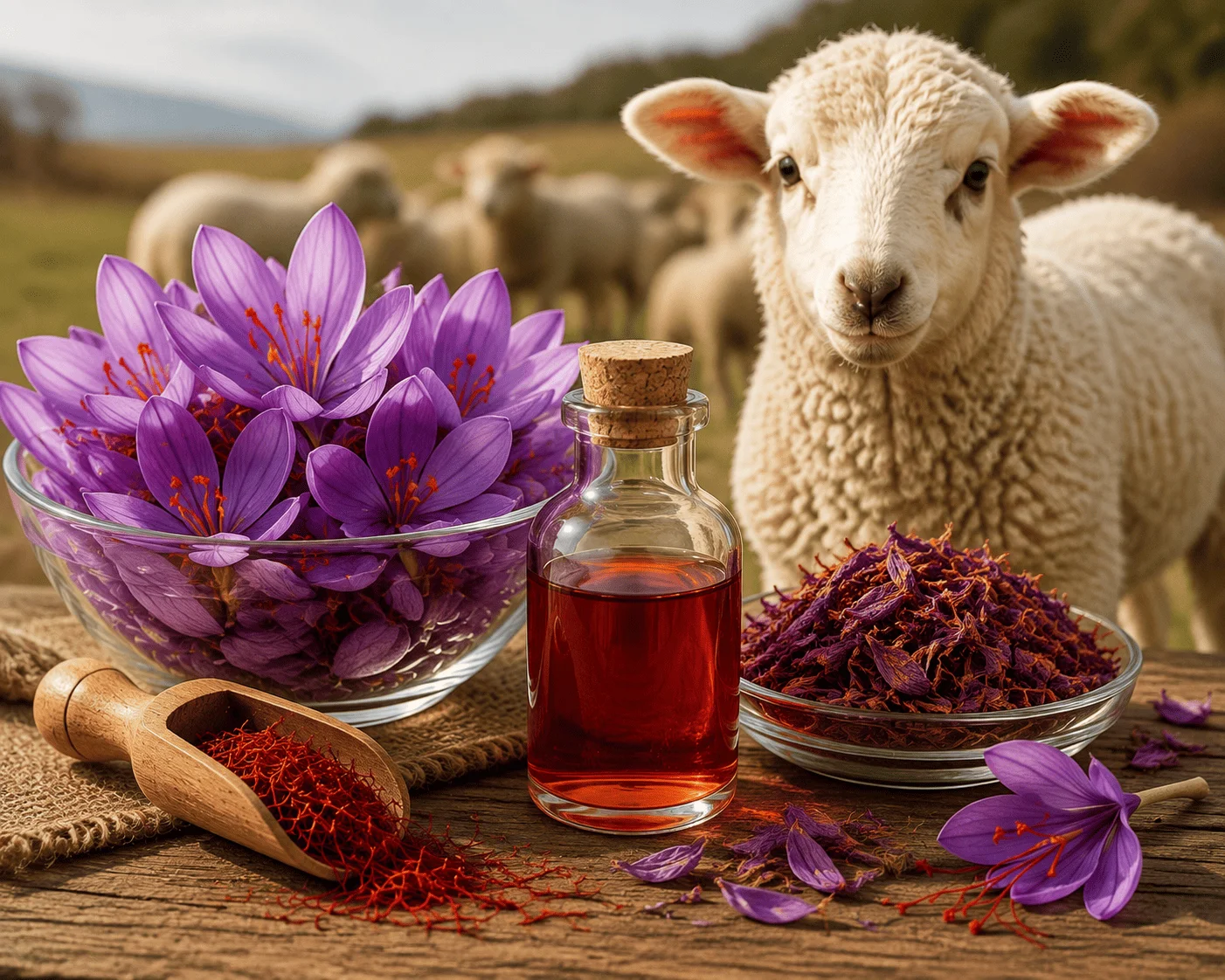 ‫گلبرگ زعفران و تأثیر عصاره آن بر وضعیت آنتی‌اکسیدانی بره
