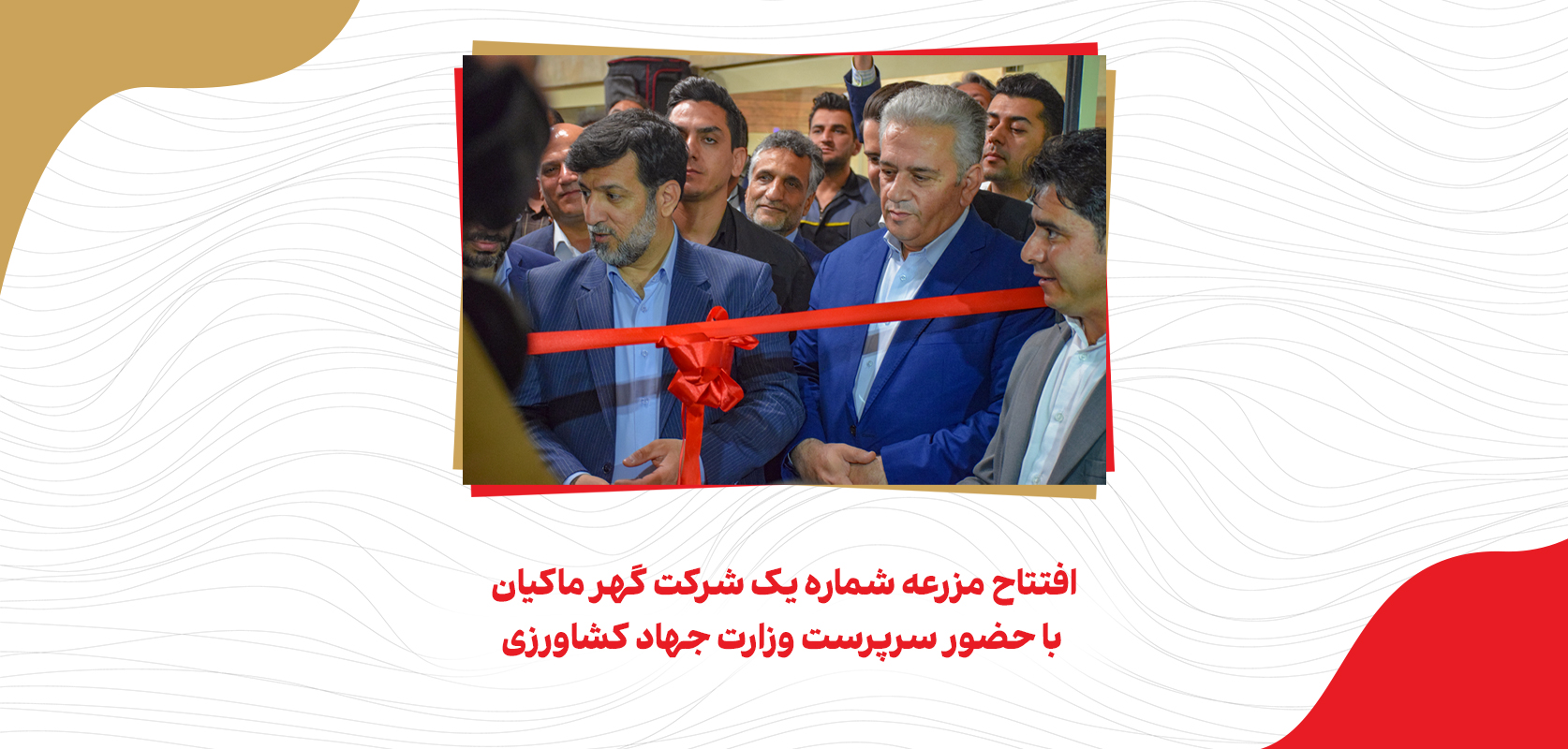 افتتاح مزرعه شماره یک شرکت گهر ماکیان با حضور سرپرست وزارت جهاد کشاورزی‌-1